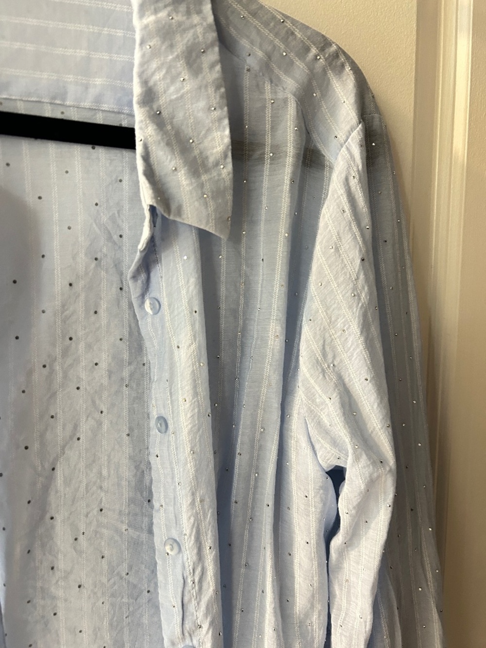 Sparkly button down